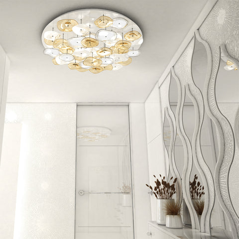 Waterlily Round Amber